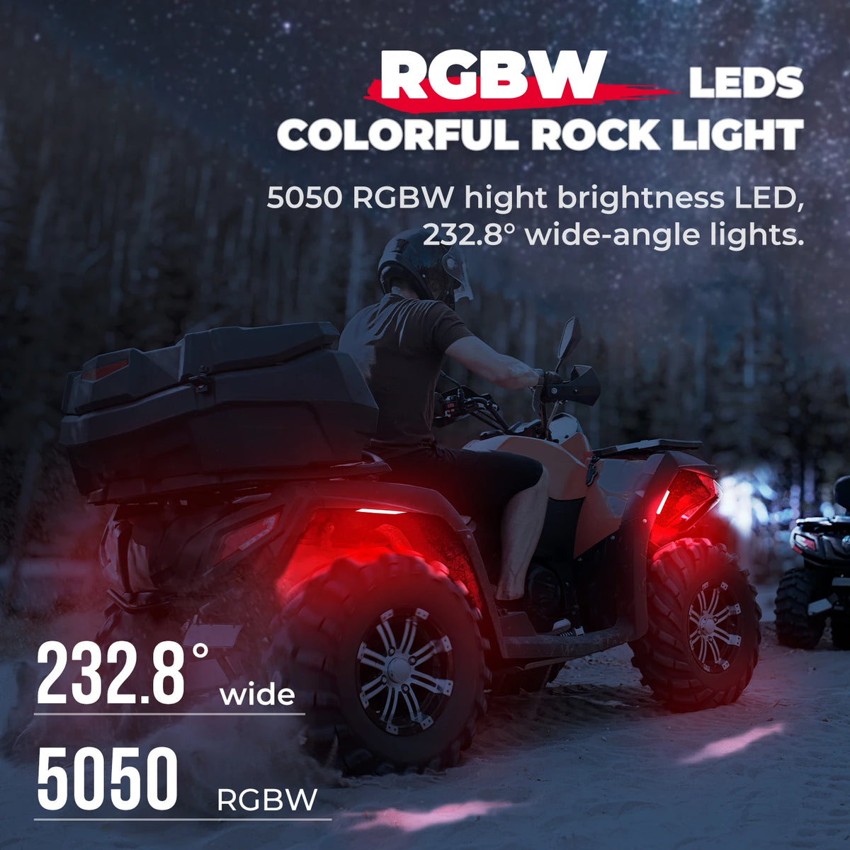 Chasing RGB LED Rock Lights Kit for UTV & SXS
