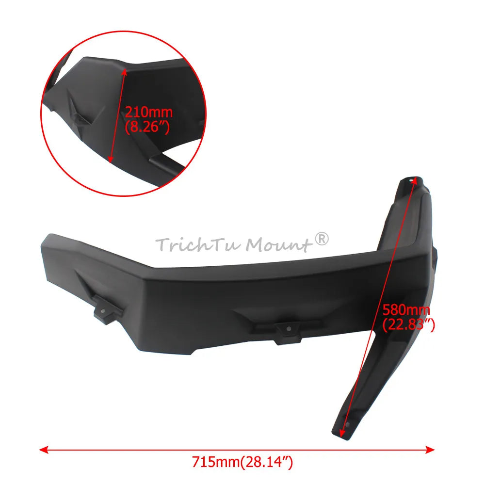 Front Fender Flare Extensions, ABS (Pair) for Polaris RZR XP 1000, RZR XP Turbo & More