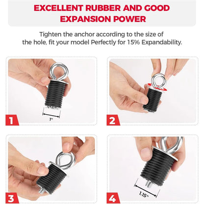 Aluminum Lock-In Tie-Down Anchors for Polaris Ranger XP 1000, Ranger 1000 & More