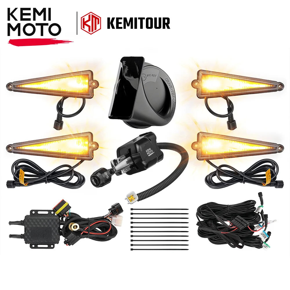 Triangle Turn Signal Kit with Column Switch for UTV & SXS
