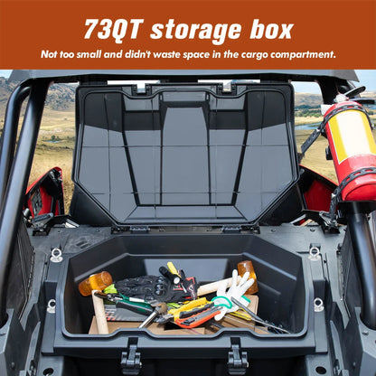 Rear Cargo Gear Box with Lockable Latches for Polaris RZR Pro XP & RZR Turbo R