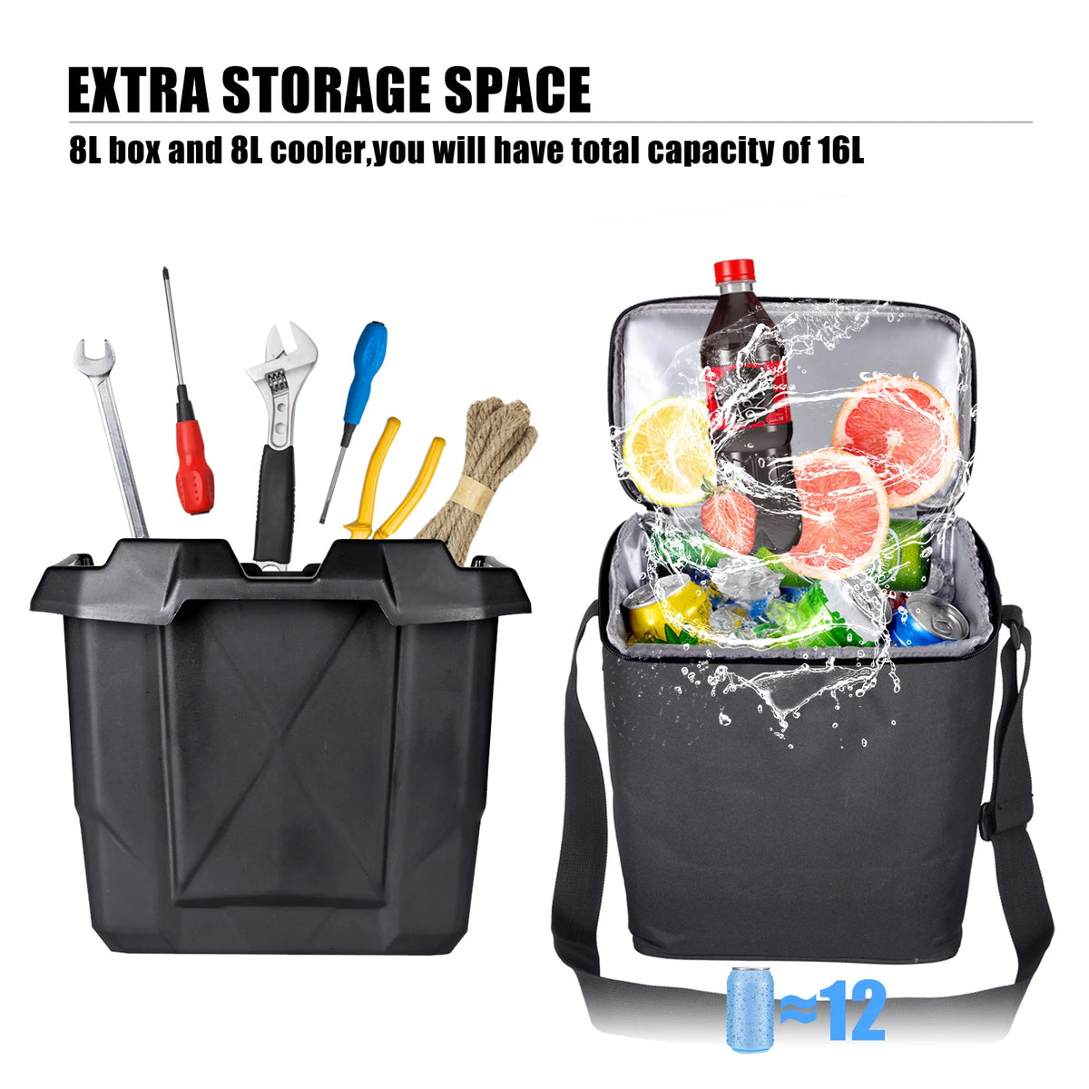 Removable Under-Seat Cooler Storage Bin for Can-Am Defender (2016–2022)