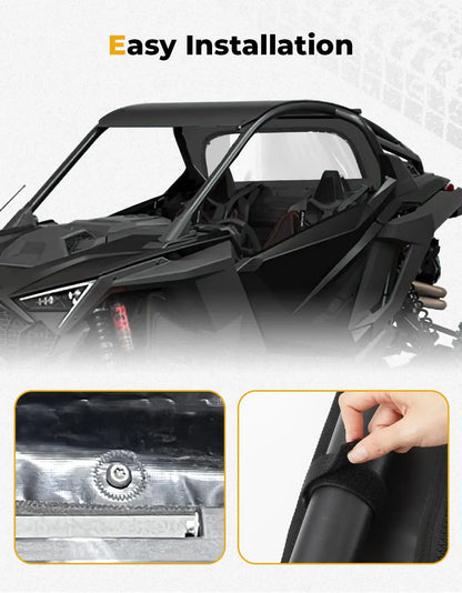KEMIMOTO PVC Clear Soft Rear Windshield for Polaris RZR Pro R (2022–2024)