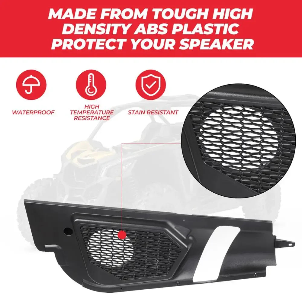 6.5-Inch Front Upper Door Speaker Pods for Can-Am Maverick X3 (2017–2024)
