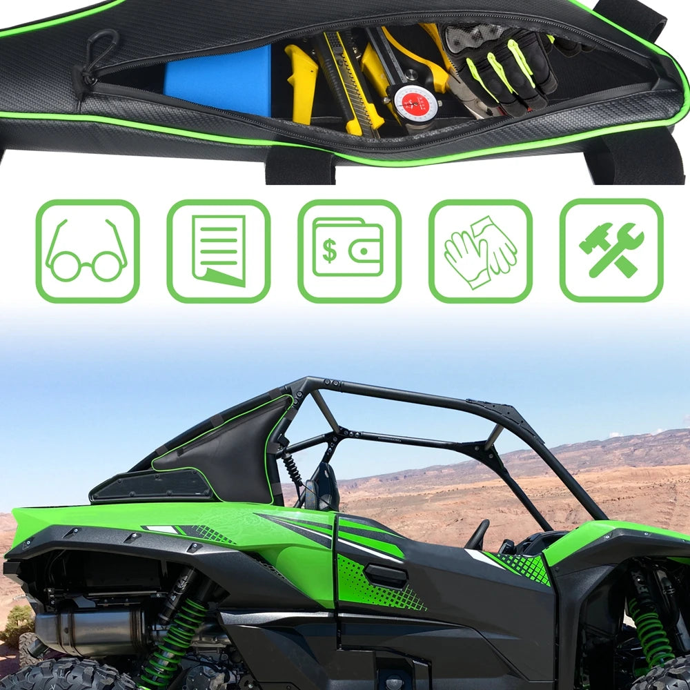 Waterproof Triangle Truss Storage Bag for Kawasaki Teryx KRX 1000 (2020–2023)