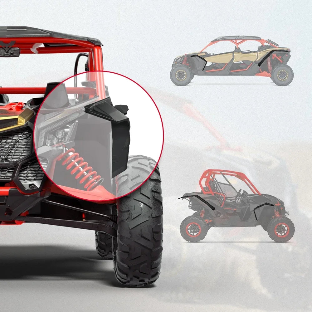 8.9-Inch Widened Front and Rear Fender Flares for Can-Am Maverick X3 (2017–2026)