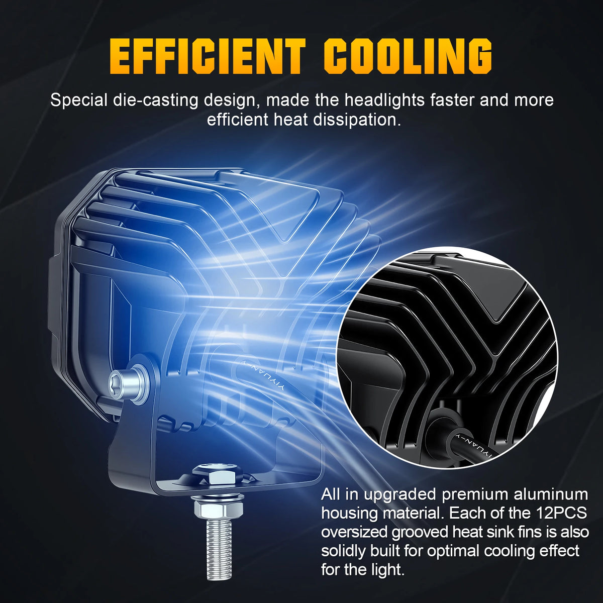 3-Inch 30W LED Cube Pods with Wiring Kit for UTV & SXS