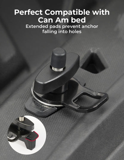 Expandable Cargo Bed Tie-Down Anchor for Can-Am Defender & Maverick Sport