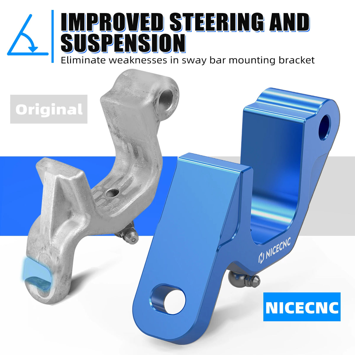 NICECNC Aluminum Front Sway Bar Bracket for Polaris RZR XP 1000, RZR 900 & More