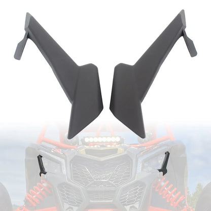Headlight Trim Covers, Black ABS (Pair) for Can-Am Maverick X3 (2017–2023)
