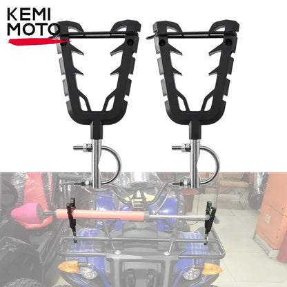 KEMIMOTO Single Bow Rack Holder, V-Grip Cushioned for UTV & SXS