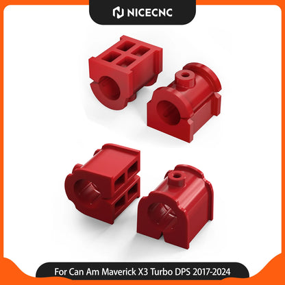 NICECNC Polyurethane Front & Rear Sway Bar Bushings for Can-Am Maverick X3 (2017–2024)