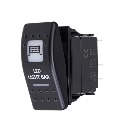 KEMIMOTO Illuminated LED Rocker Switch for Winch, Lights, Horn for UTV & SXS