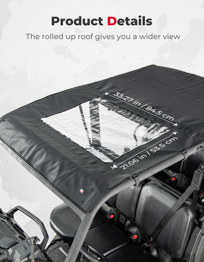 Water-Resistant Canvas Soft Roof Top for Can-Am Defender (2017–2026)