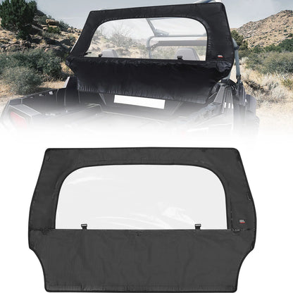 PVC Soft Rear Windshield with Zipper Window for Polaris RZR 570, RZR 900 & RZR Trail