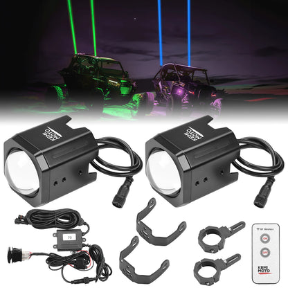 Whipless LED Whip Lights with CNC Aluminum Mount for UTV & SXS