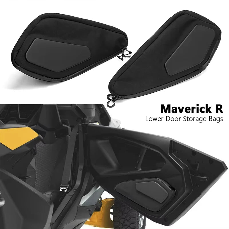 Lower Door Storage Bags, 5L Capacity for Can-Am Maverick R (2024–2026)