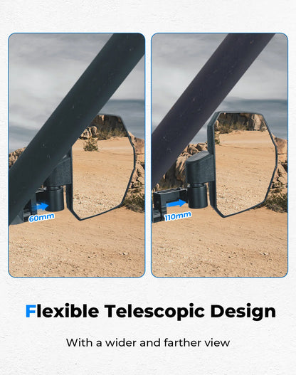 Telescoping 360° Side Mirror for CFMOTO UForce 1000 & UForce 600