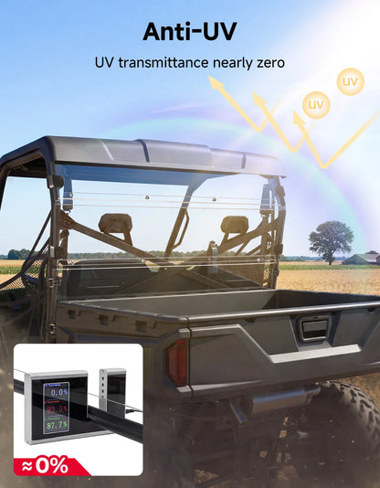 Full Polycarbonate Rear Windshield for Polaris Ranger 570 (2016–2025)