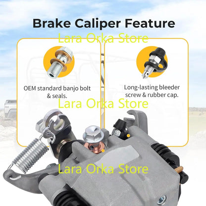 Rear Brake Caliper, Left or Right for Kawasaki Mule Pro (2015–2023)