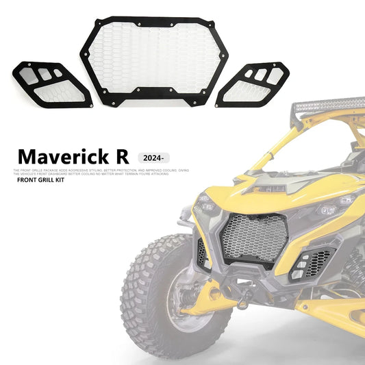 Front Mesh Grille Kit with Radiator Guard for Can-Am Maverick R (2024–2025)