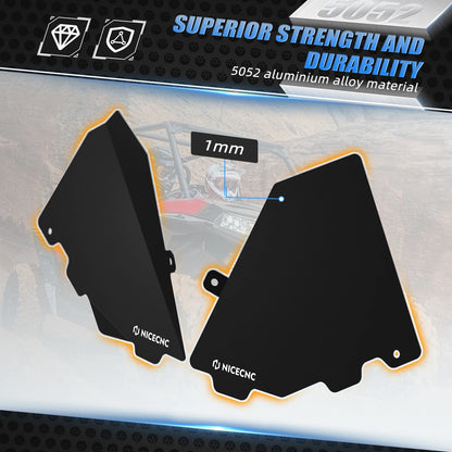 NICECNC Aluminum Center Console Cover Plate for Can-Am Maverick X3 (2017–2021)