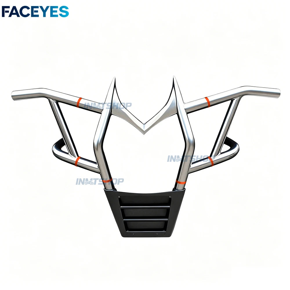 Metal Rear Bumper Crush Bar, 52mm Tube, Black for Can-Am Maverick X3 (2017–2024)