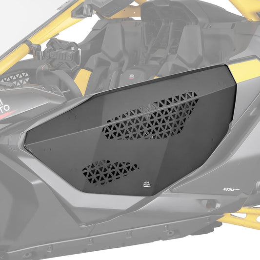 2.5mm Aluminum Half Doors with Vented Grid Design for Can-Am Maverick R (2024–2026)