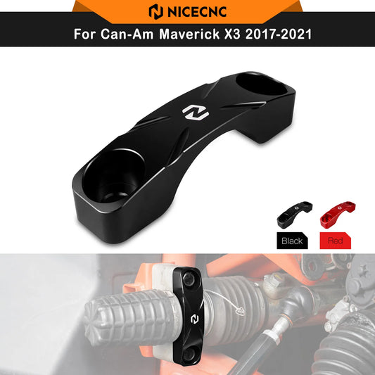 NICECNC Steering Rack Mount Reinforcement Plate for Can-Am Maverick X3 (2017–2021)