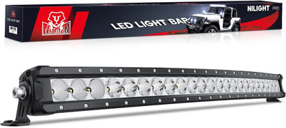 Nilight 32-Inch Curved LED Light Bar, Spot Flood Combo for UTV & SXS
