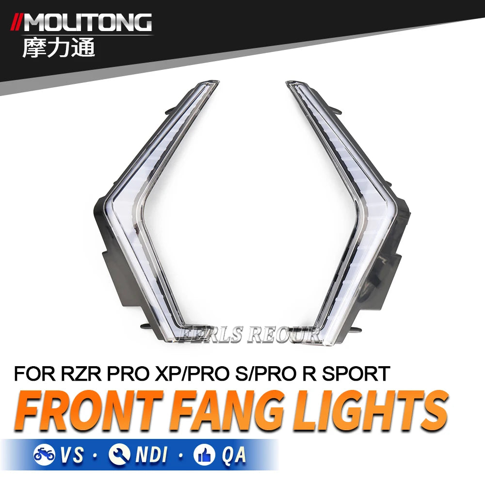 Front LED Signature Lights with RGB Turn Signals for Polaris RZR Pro XP & RZR XP 1000