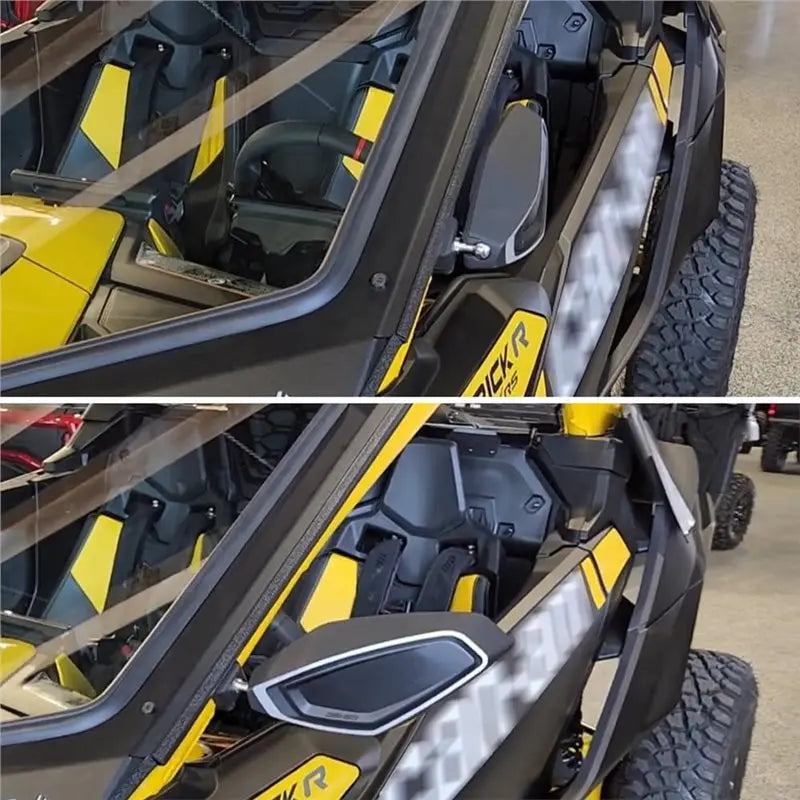 CNC Aluminum Foldable Side View Mirrors for Can-Am Maverick X3 & Maverick R