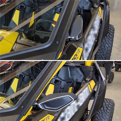 CNC Aluminum Foldable Side View Mirrors for Can-Am Maverick X3 & Maverick R
