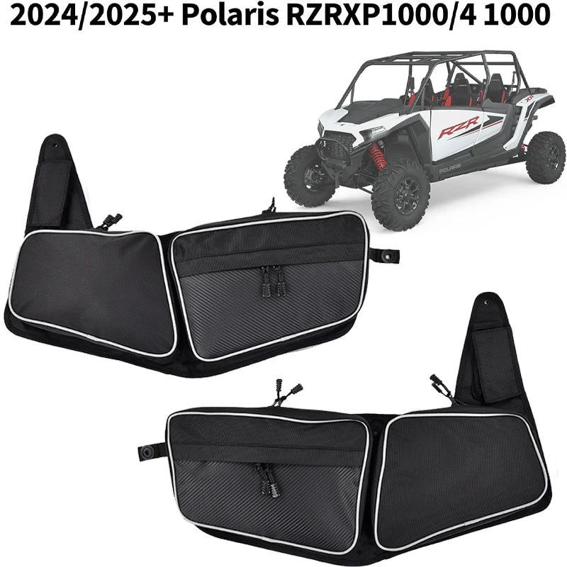 PVC Left and Right Side Storage Bags with Knee Pads for Polaris RZR XP 1000 (2024–2026)