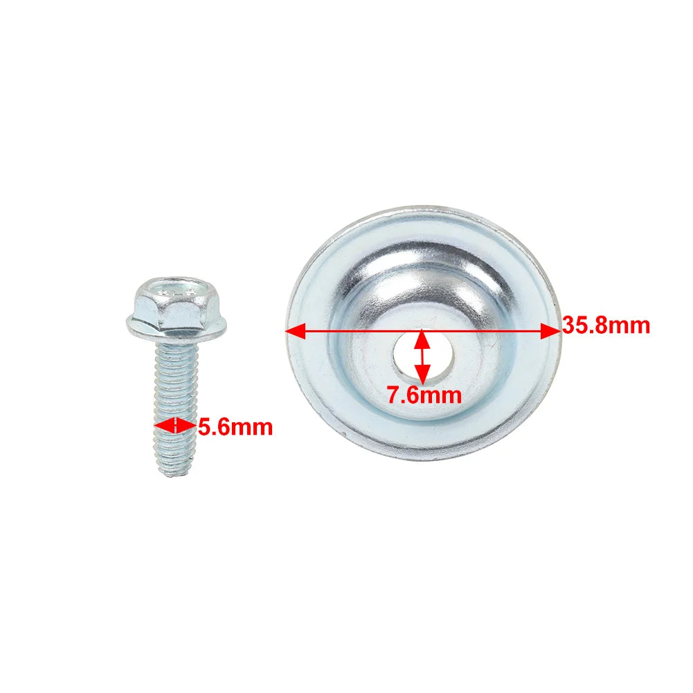 Stainless Steel Skid Plate Washer Bolts (10-Pack) for Polaris RZR 570, RZR 900 & More