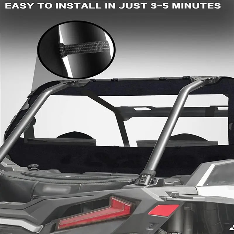 Waterproof Soft Rear Dust Panel for Polaris RZR XP 1000 (2014–2023)