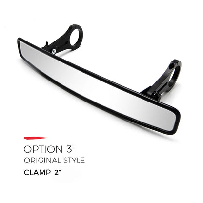 Wide Racing Center Mirror for 1.65–2 Inch Roll Bars for UTV & SXS