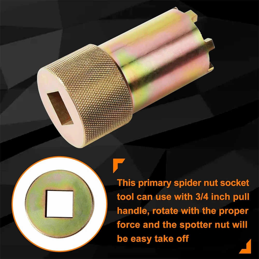 Primary Clutch Spider Nut Tool for Polaris RZR XP 1000, Ranger XP 900 & General