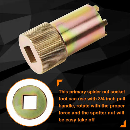 Primary Clutch Spider Nut Tool for Polaris RZR XP 1000, Ranger XP 900 & General