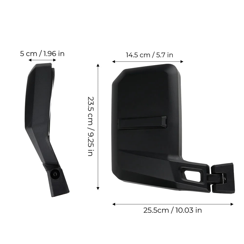 Wide Side Mirrors with Nylon and Aluminum Mounts for Can-Am Defender (2016–2024)