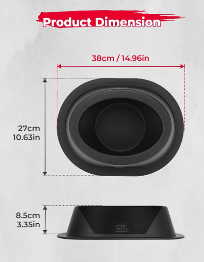 Angled 6x9-Inch Speaker Pods (Pair) for UTV & SXS