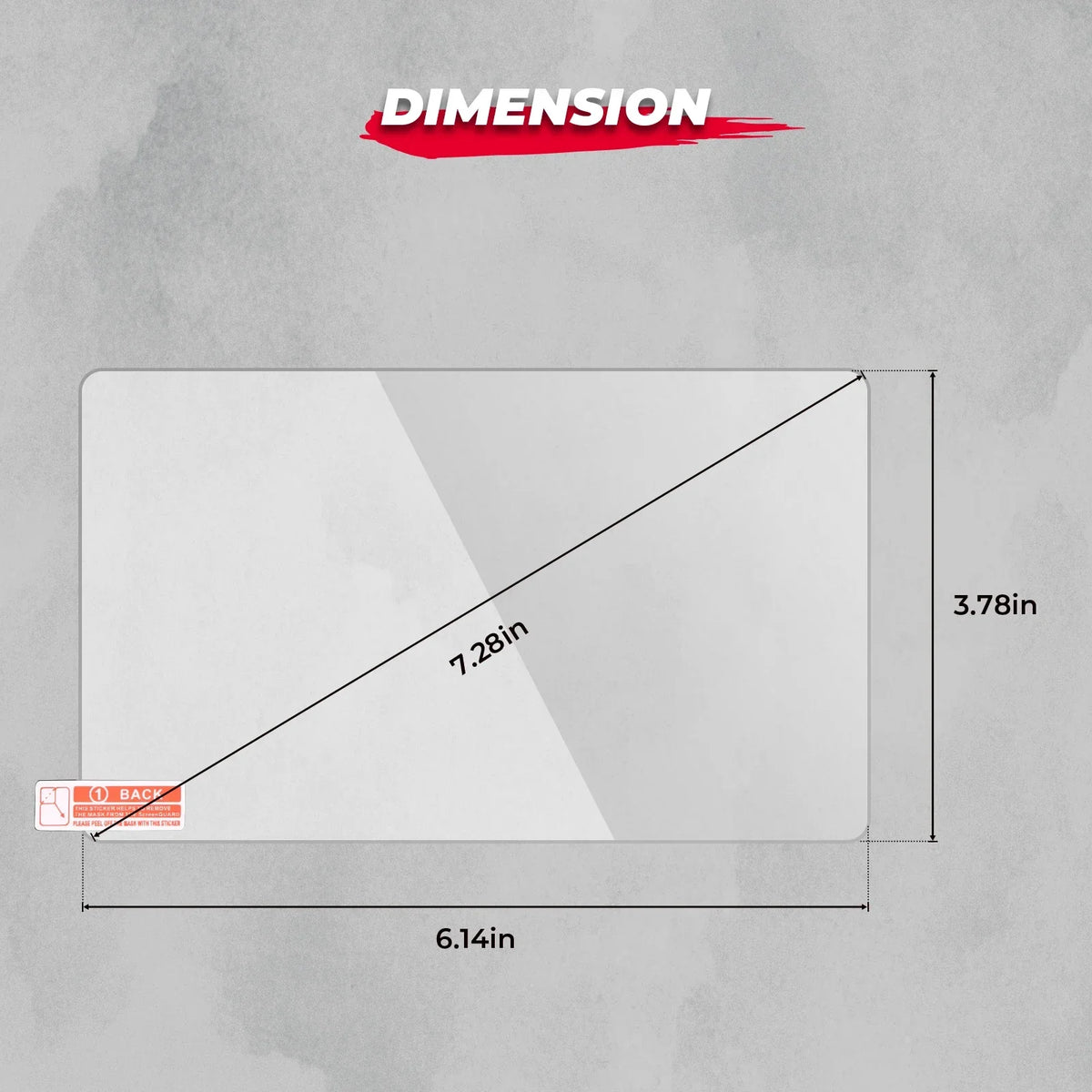 7-Inch Tempered Glass Display Screen Protector for Polaris RZR Pro XP, RZR Pro R & More