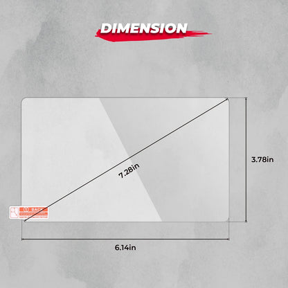 7-Inch Tempered Glass Display Screen Protector for Polaris RZR Pro XP, RZR Pro R & More