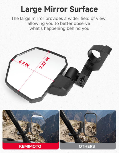3-in-1 Extendable Adjustable Side Mirrors for UTV & SXS