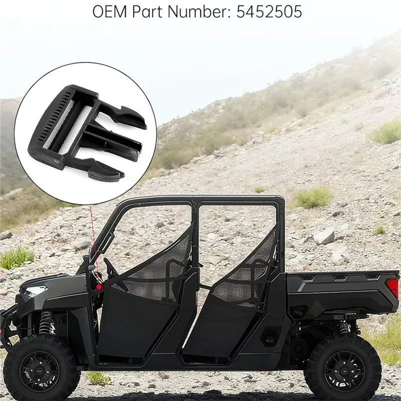 Side Safety Net Buckle Clips (4-Pack) for Polaris Ranger XP 1000, Ranger XP 900 & More