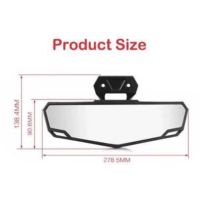 Premium Convex Center Rearview Mirror for Polaris Ranger 570, Ranger XP 1000 & More