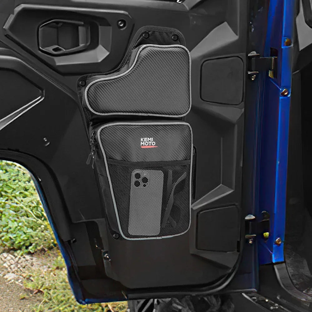 Front Lower Door Storage Bags with Knee Pads (Pair) for Polaris General (2016–2026)
