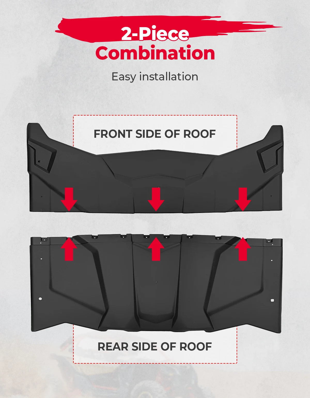 Hard Combined Roof Top, 2-Door for Can-Am Maverick X3 (2017–2025)