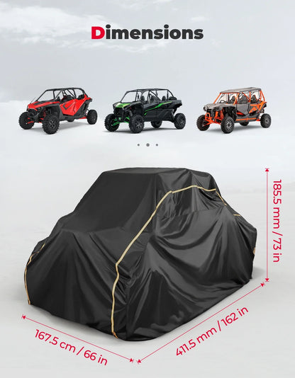 4-Door Utility Vehicle Storage Cover for Can-Am Maverick X3 & Polaris RZR Pro XP