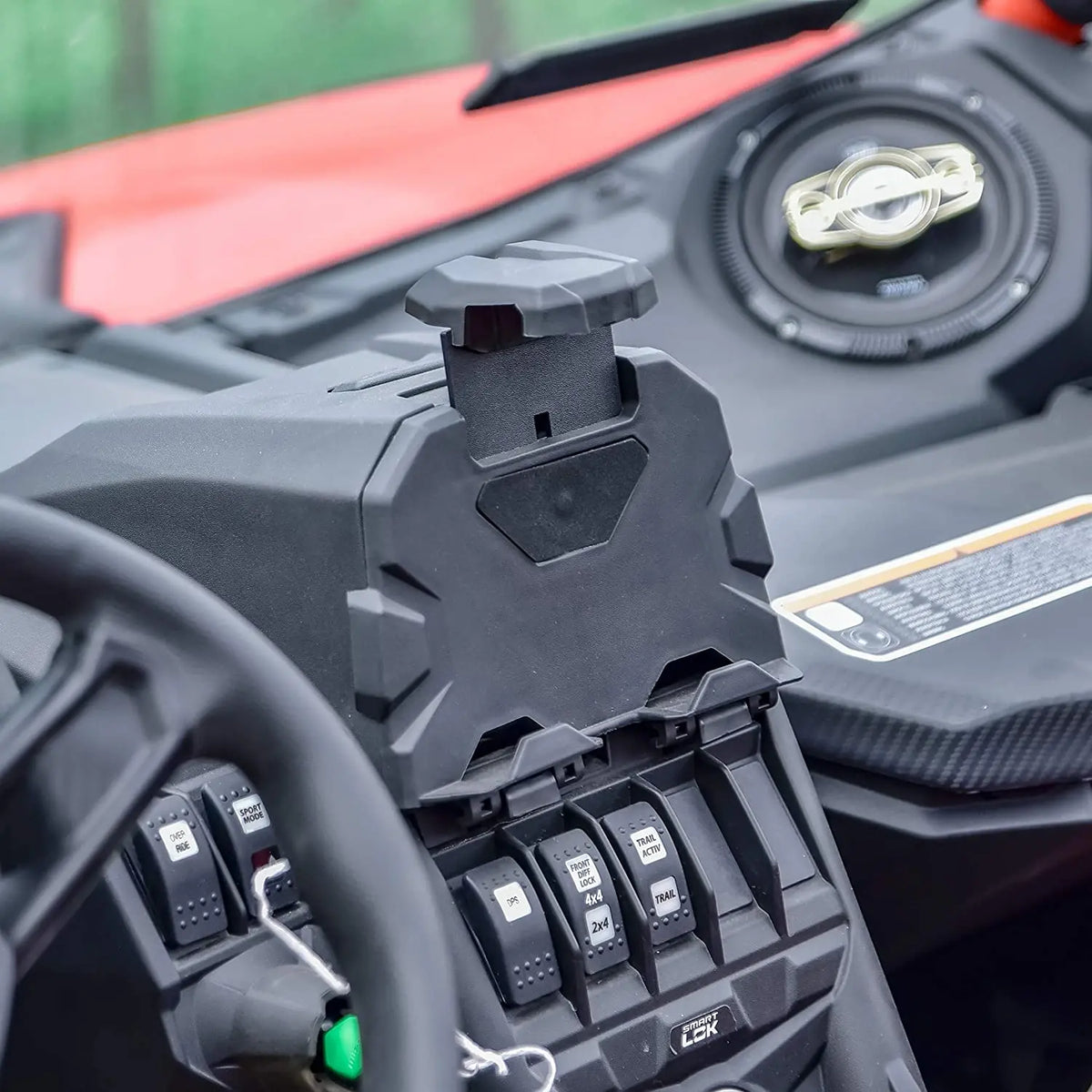 Electronic Device Tablet Holder with Storage Box for CFMOTO ZForce 950 & Can-Am Maverick X3